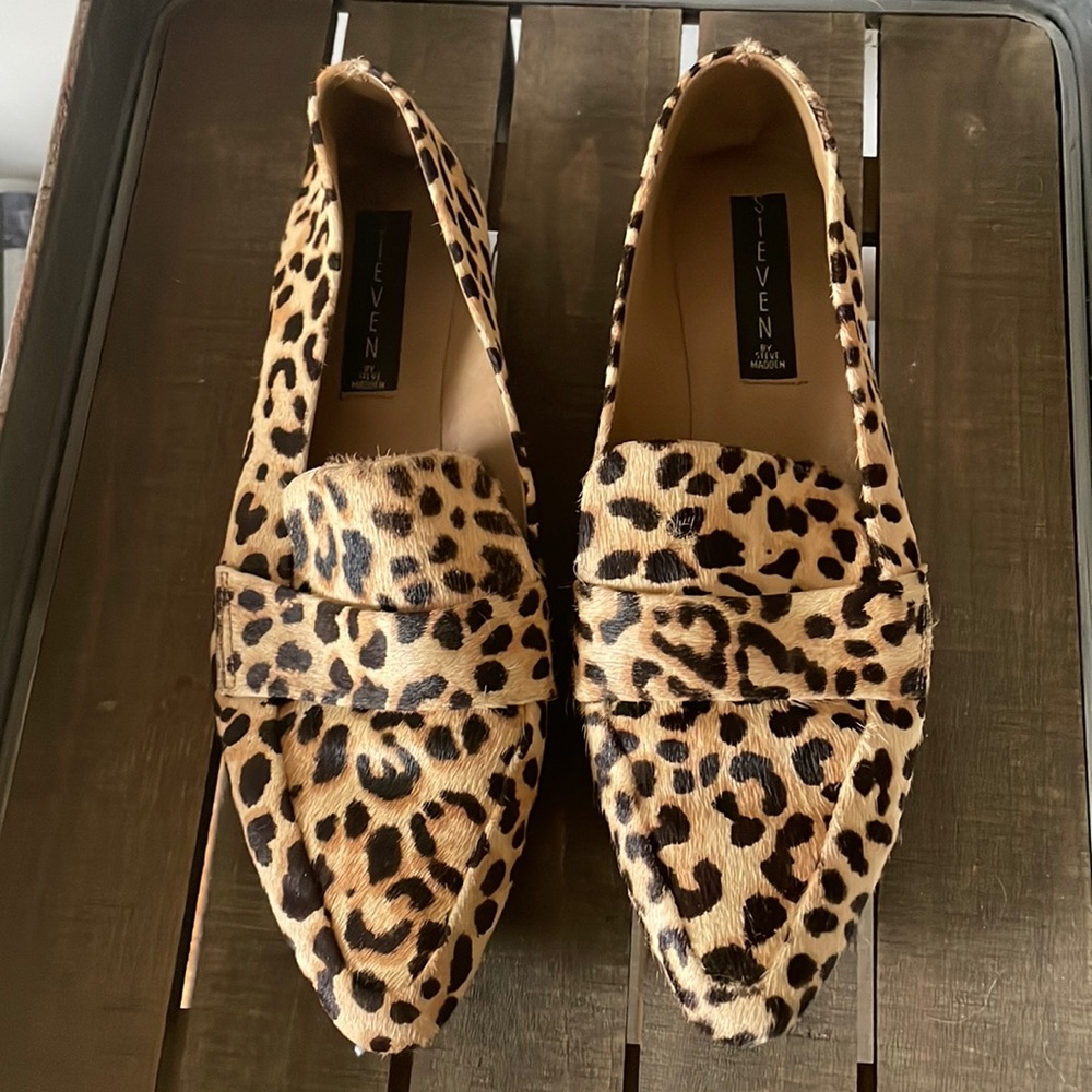 Steven by Steve Madden cheetah loafers womens size 9